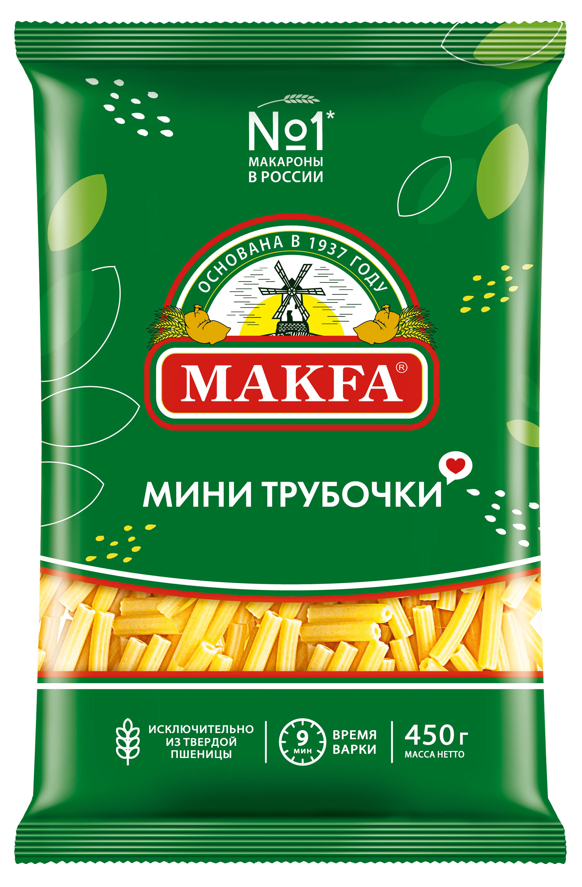 Макаронные изделия Makfa Мини Трубочки, 450 г