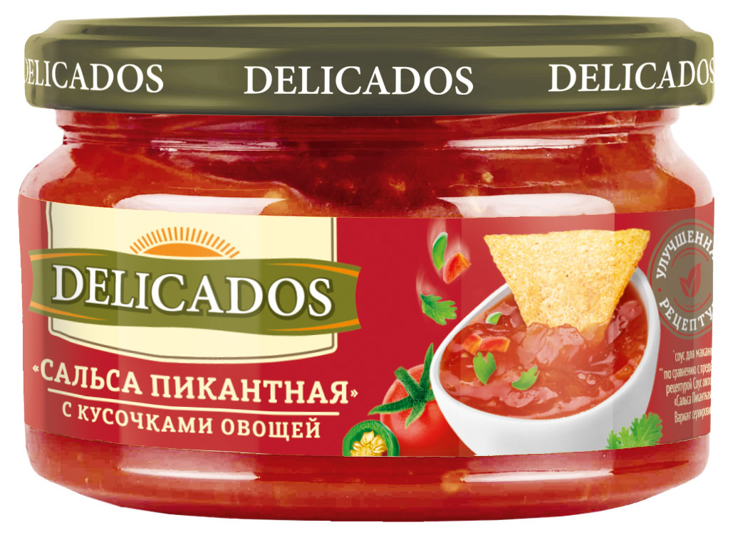 

Соус Delicados сальса пикантная с кусочками овощей, 200 г