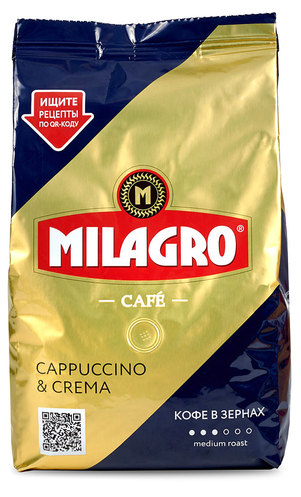 

Кофе в зернах Milagro Cappuccino Crema, 800 г