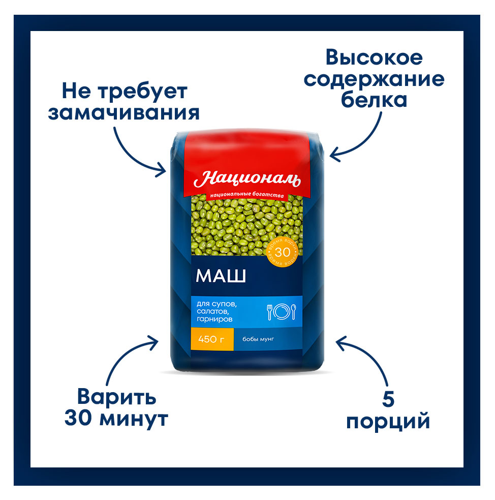 Купить Маш «Националь», 450 г (75021) в интернет-магазине АШАН в Москве и  России