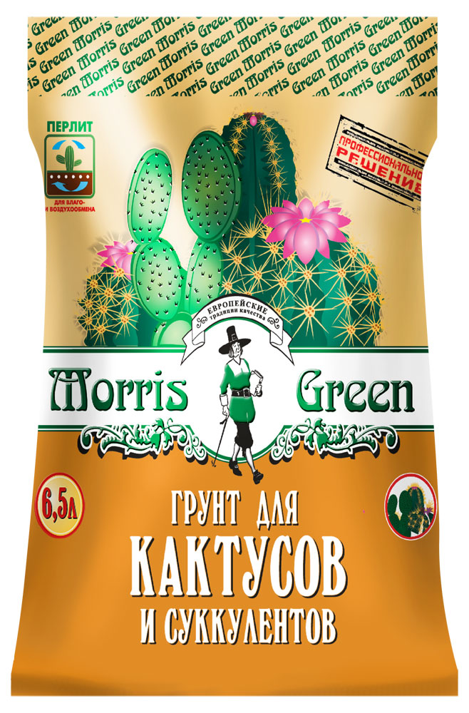 Грунт Morris Green для кактусов, 6.5 л