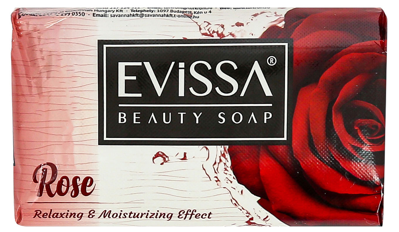 Мыло туалетное Evissa роза, 100 г