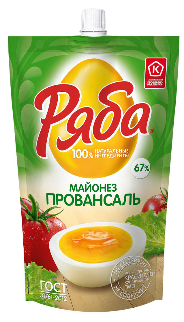 Ряба | Майонез «Ряба» Провансаль 67%, 350 г