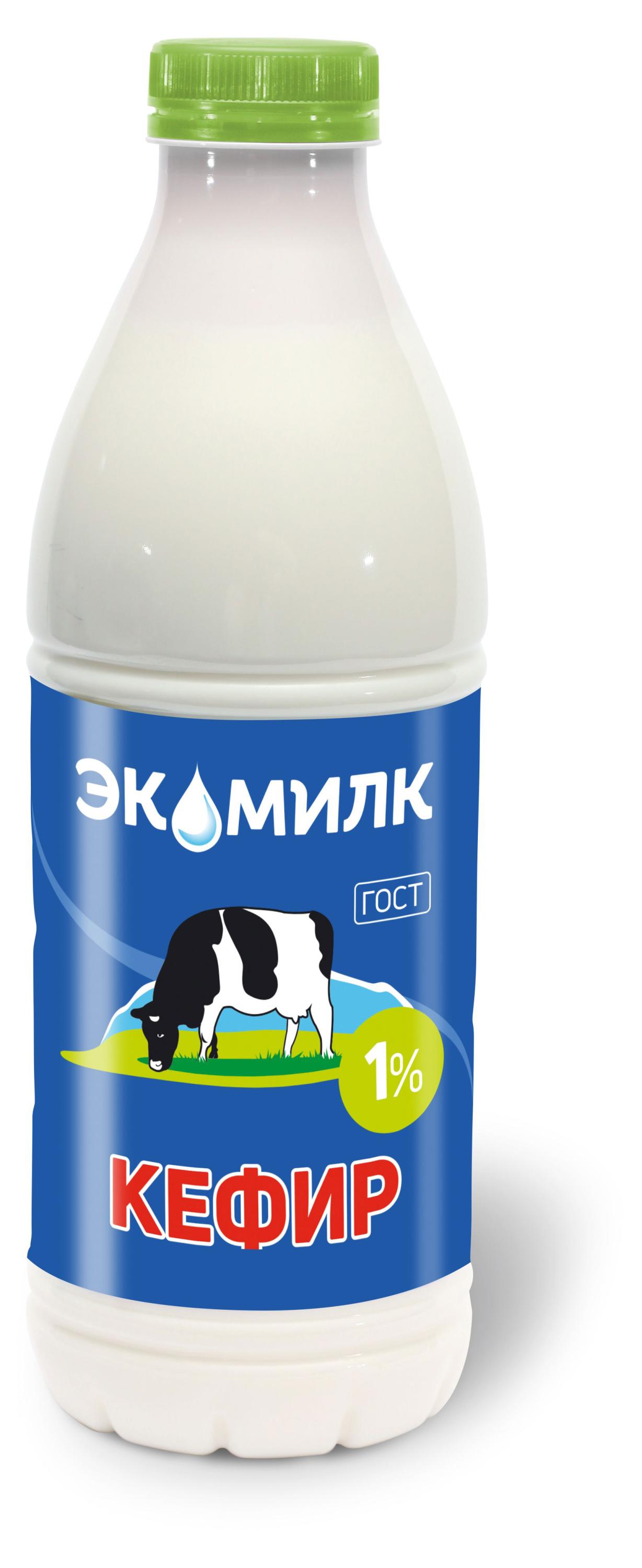 Кефир «Экомилк» 1% БЗМЖ, 930 мл