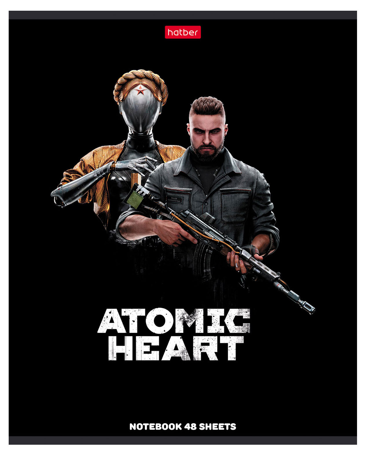 

Тетрадь Hatber Atomic Heart на скобе в клетку А5, 48 л