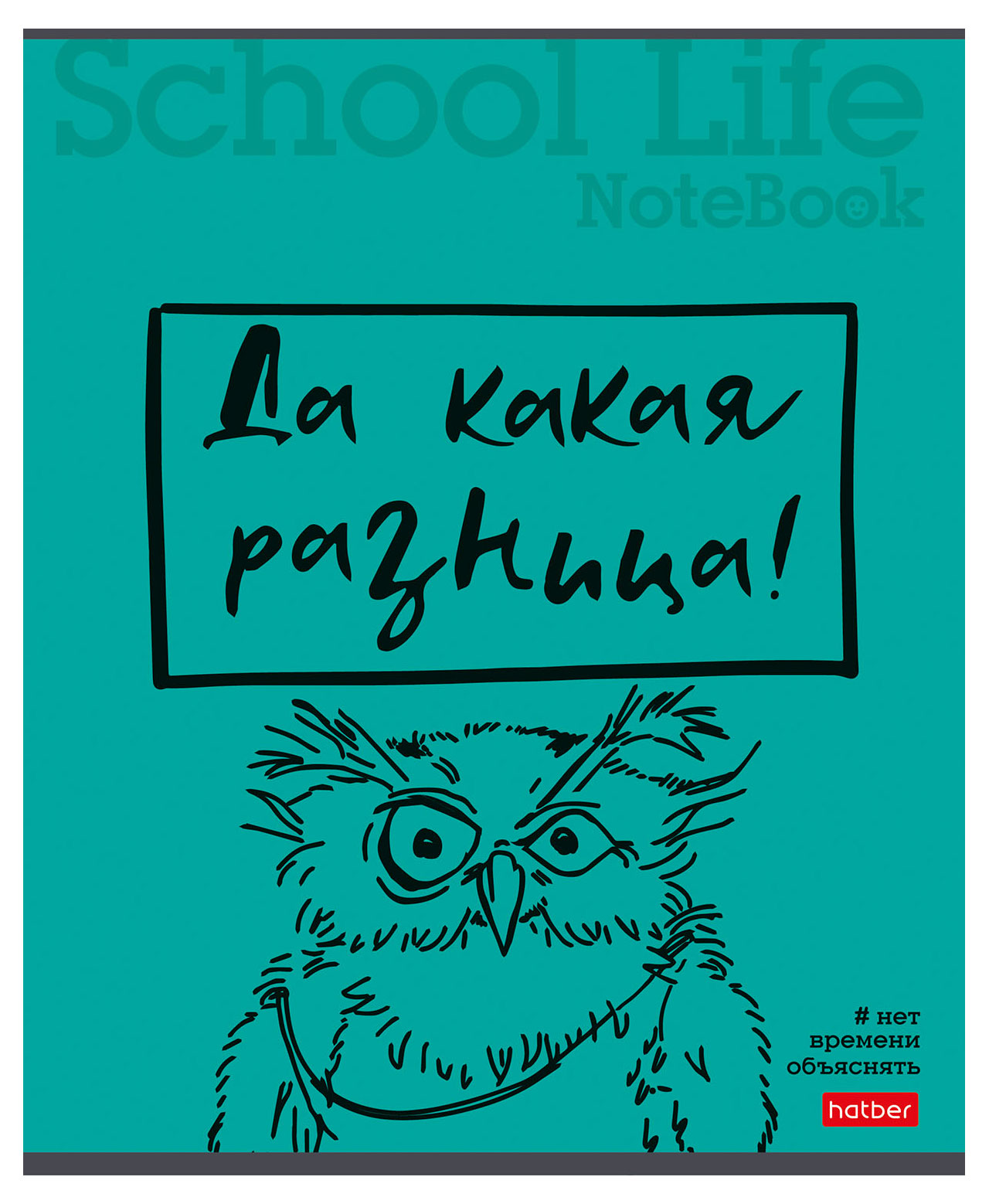 

Тетрадь Hatber Нет времени объяснять на скобе в клетку А5, 40 л