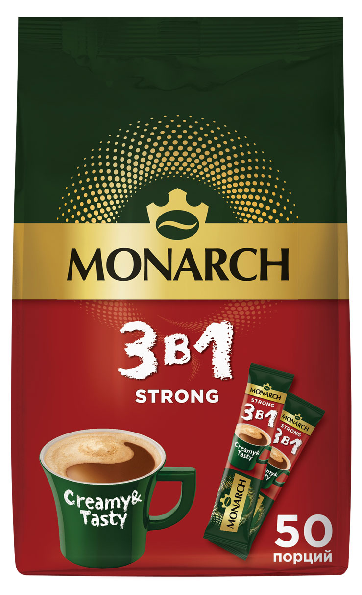 Кофейный напиток MONARCH Strong 3в1, 650 г