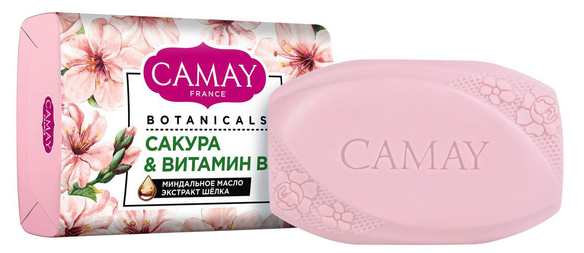 Мыло туалетное Camay Botanicals Японская сакура, 85 г