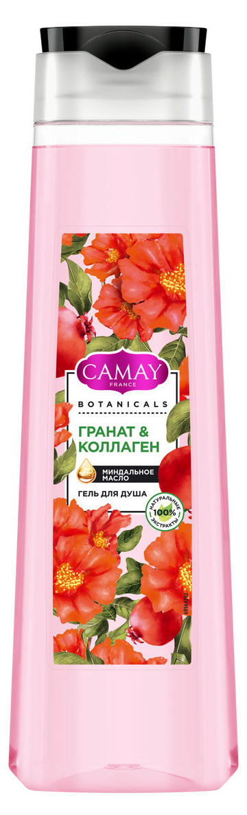 Гель для душа Camay Botanicals Цветы граната, 400 мл