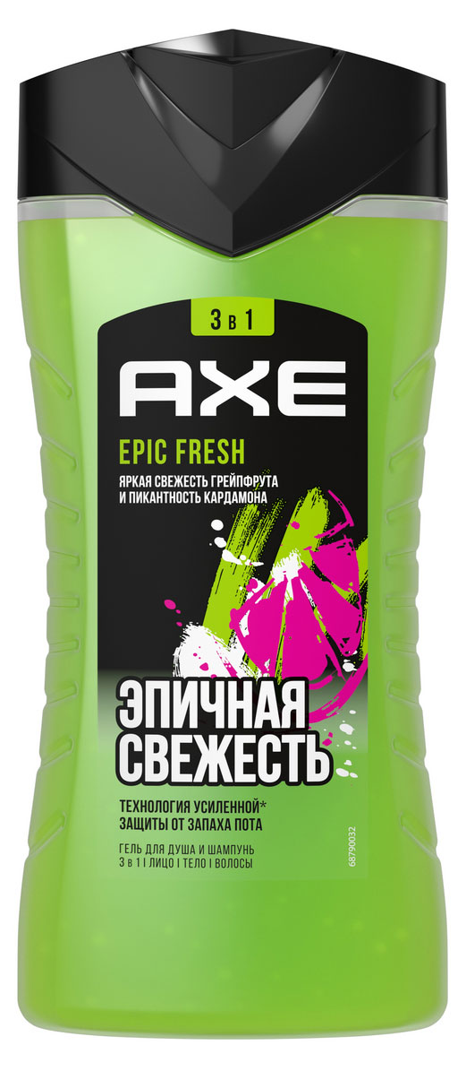 Гель для душа Axe мужской Epic Fresh, 250 мл