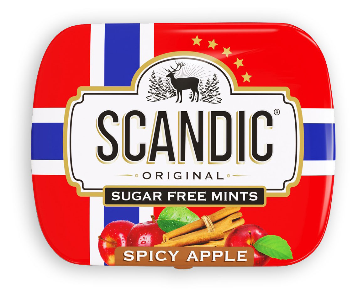 Scandic | Драже Scandic Яблоко, 14 г