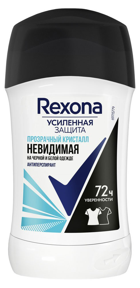 Антиперспирант стик Rexona Прозрачный кристалл, 40 мл