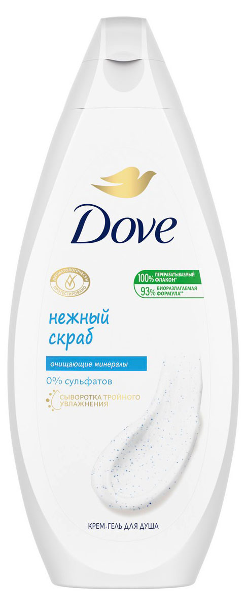 Гель-скраб для тела Dove Нежное обновление, 250 мл