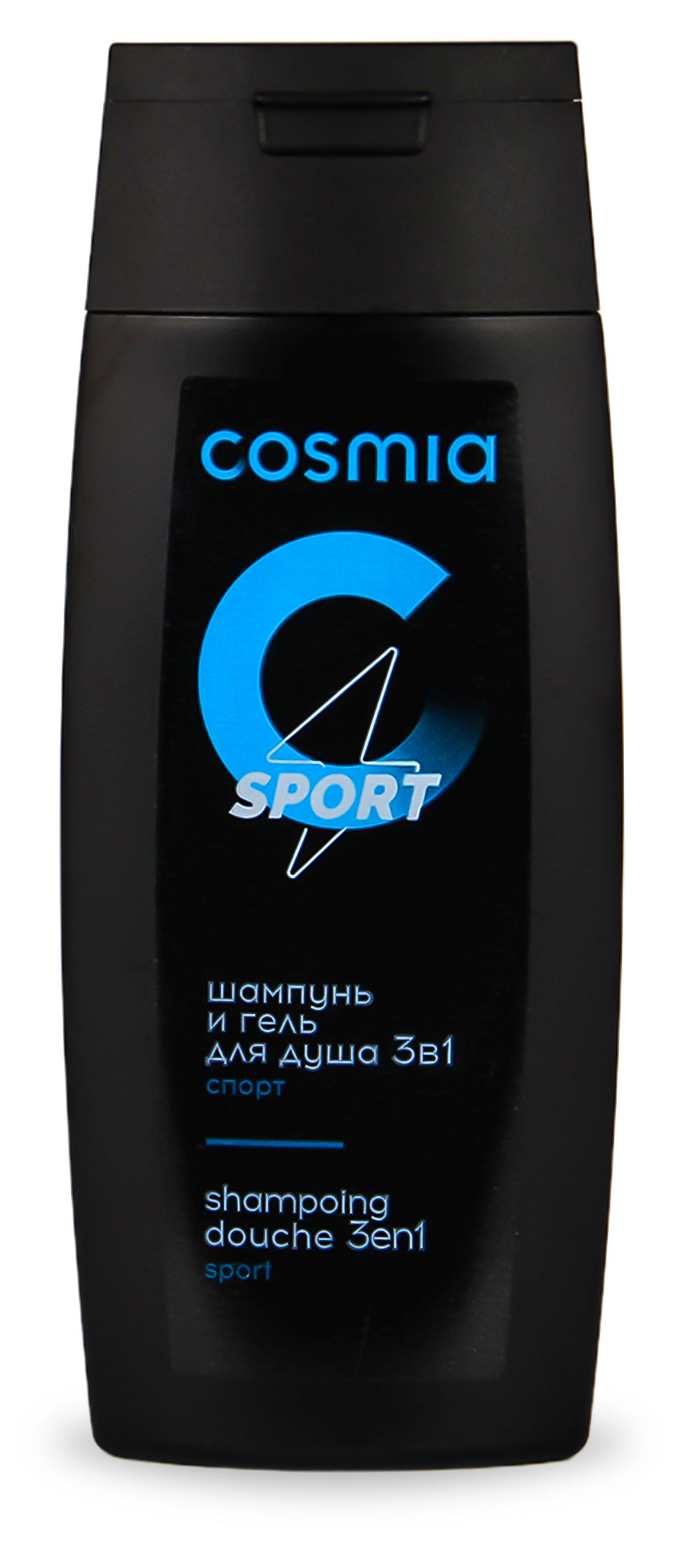 Шампунь и гель Cosmia 3 в 1 Спорт, 250 мл