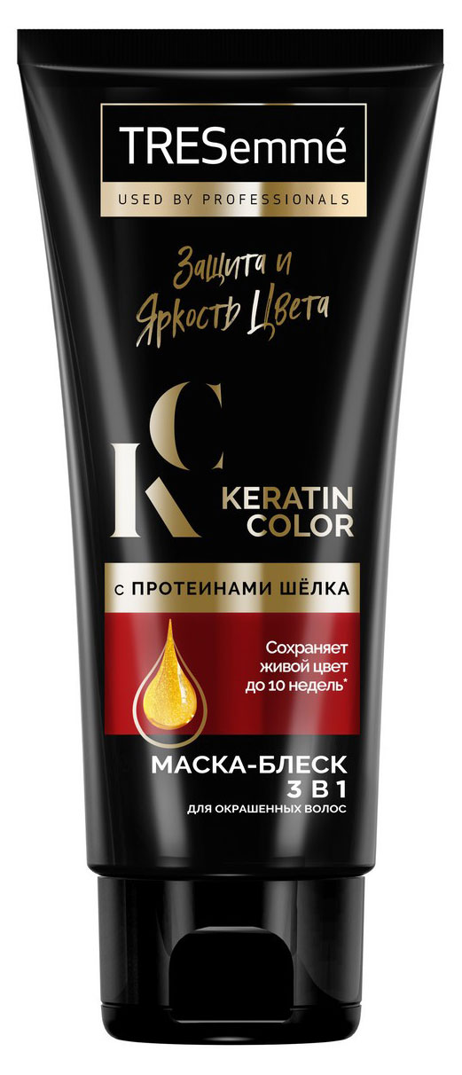Tresemme | Маска-блеск для окрашенных волос Tresemme KERATIN COLOR Защита и яркость цвета с протеинами шелка 3 в 1, 200 мл