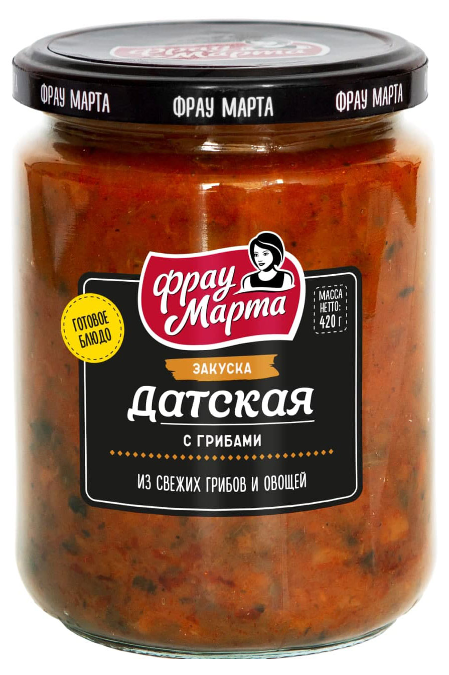 Закуска «Фрау Марта» Датская с грибами, 420 г