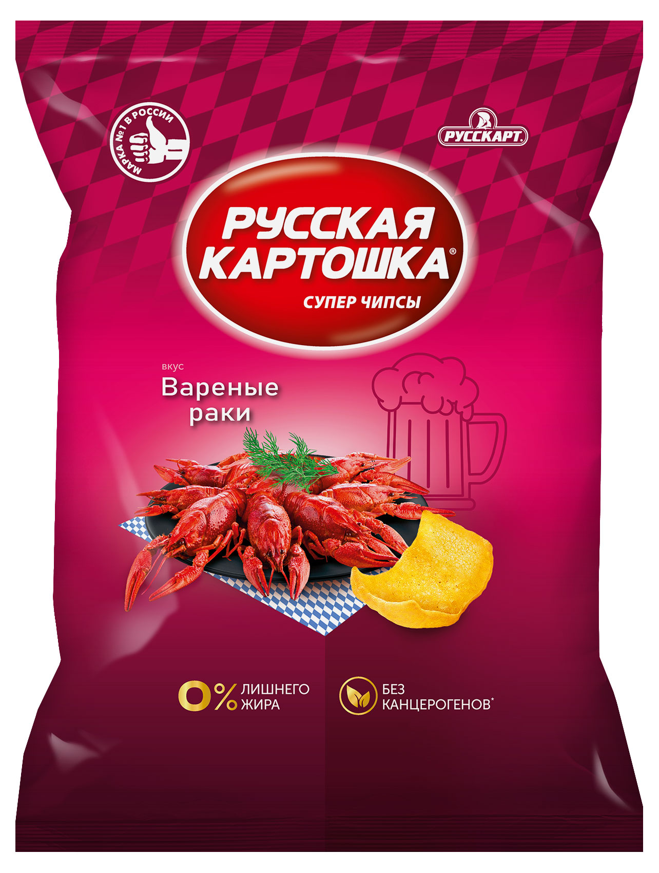 

Чипсы картофельные Русская картошка со вкусом вареных раков, 140 г