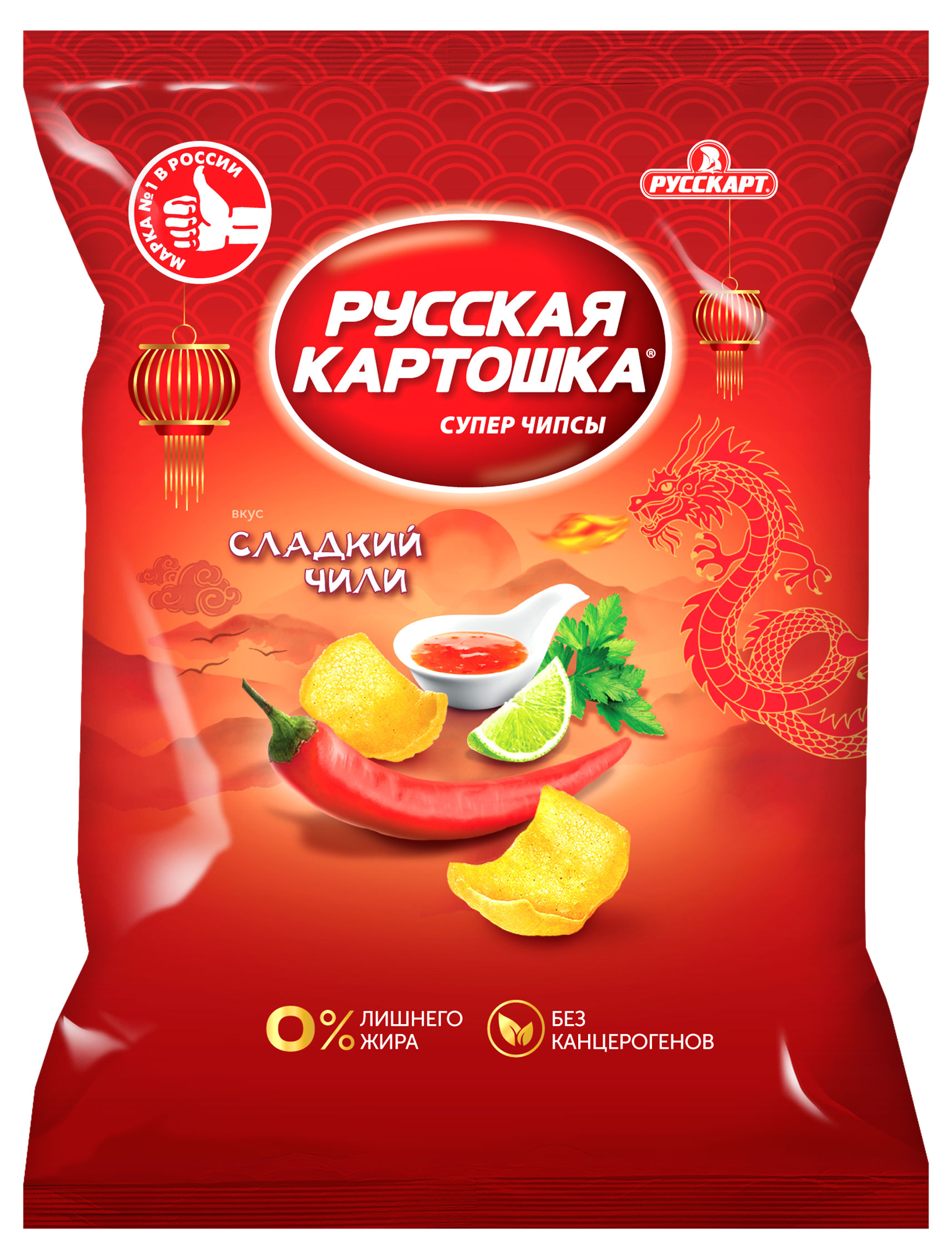 Чипсы картофельные «Русская картошка» со вкусом сладкого чили, 105 г