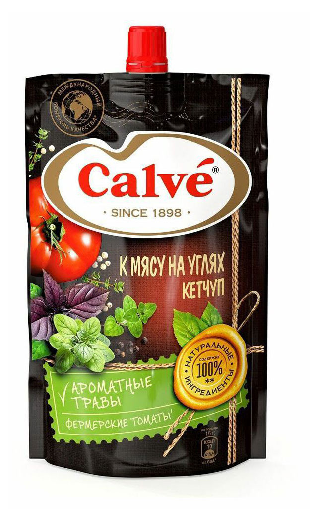 Calve | Кетчуп томатный Calve к мясу на углях, 350 г