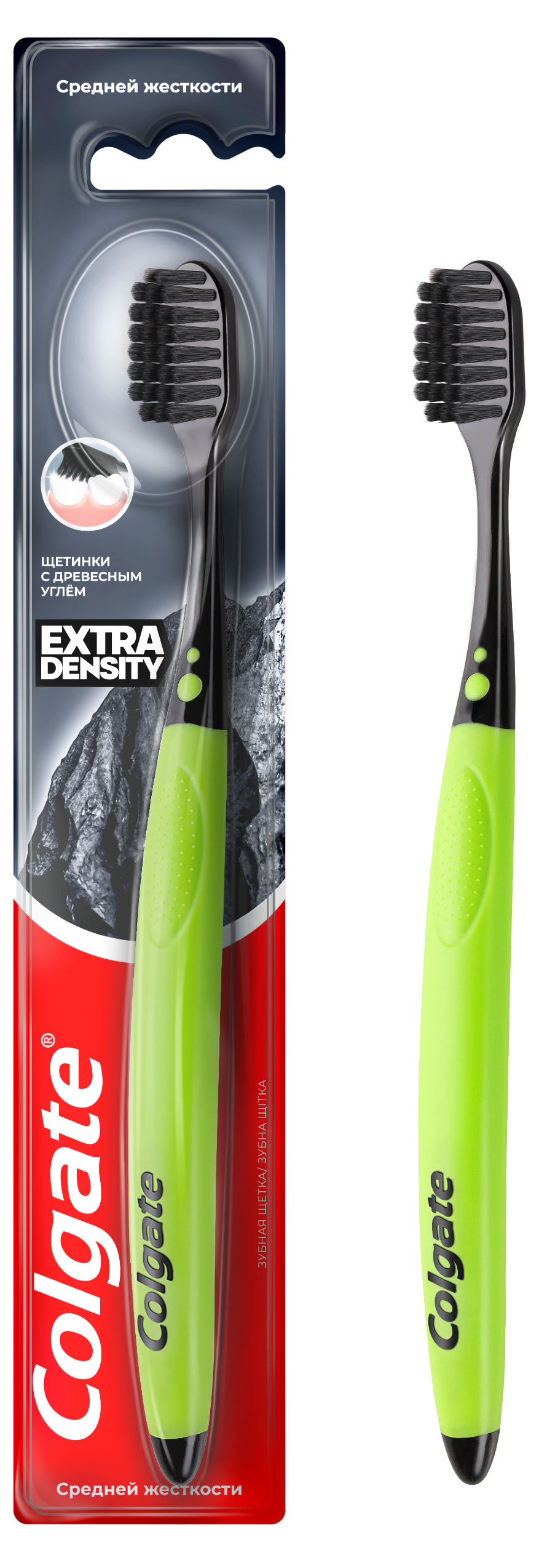 Зубная щетка Colgate Extra Density средней жесткости, 1 шт