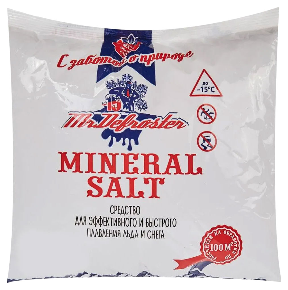 

Средство для плавления снега Mr.Defrooster Mineral Salt, 3 кг