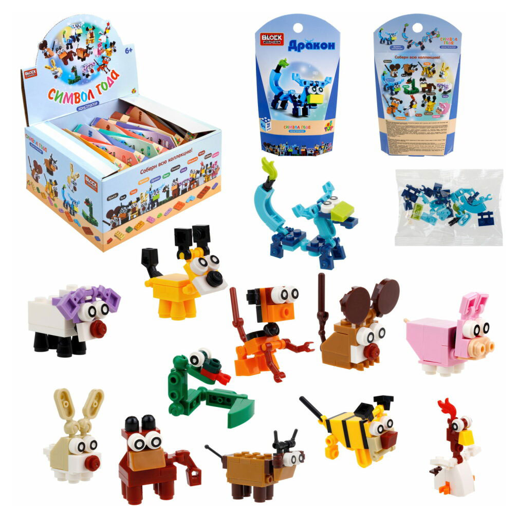 

Игрушка - конструктор развивающая 1TOY Blockformers Символ года, 1 шт