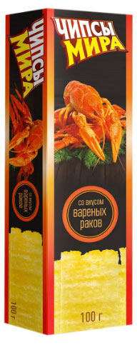 Чипсы картофельные «Белорусские» со вкусом вареных раков, 100 г