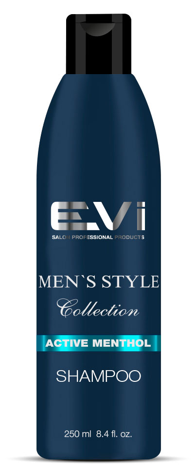 Шампунь для волос мужской Evi Salon Professional Men's Style Collection Очищающий, 250 мл