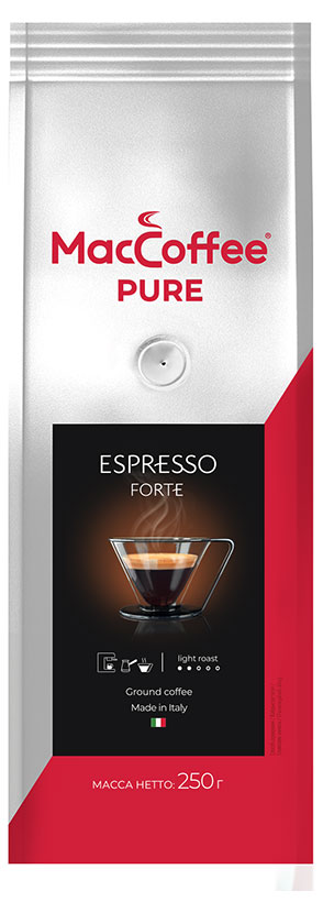 Кофе молотый MacCoffee PURE Espresso Forte, 250 г