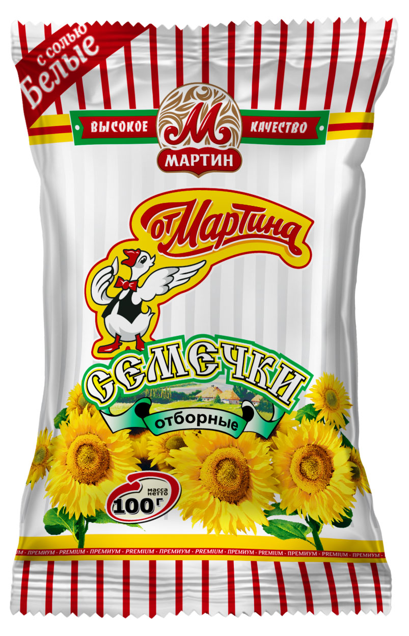 Семечки «От Мартина» Белые соленые, 100 г