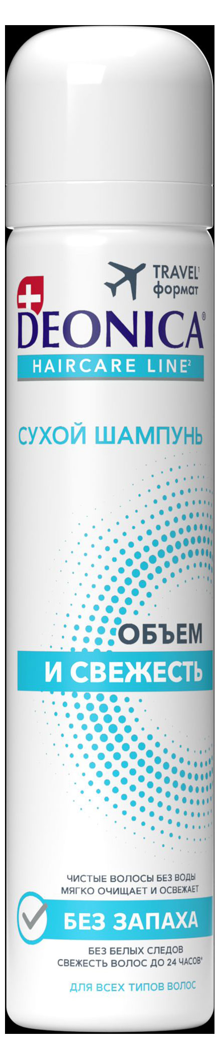 Шампунь сухой для волос Deonica Объем и свежесть, 75 мл