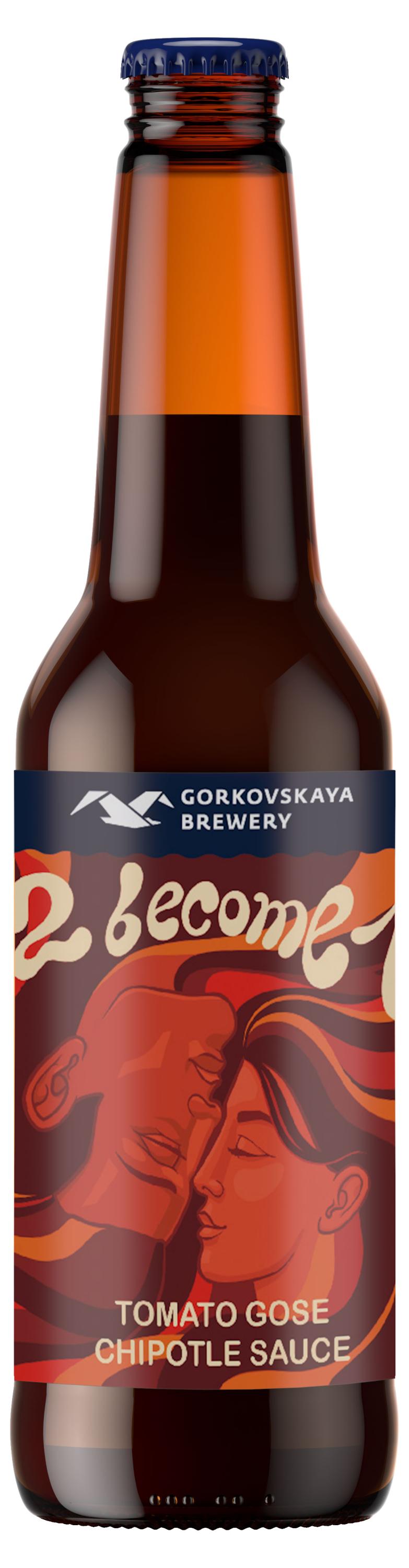 

Напиток пивной Горьковская ПивоварняTwo Become One Tomato gose 6%, 0,44 л