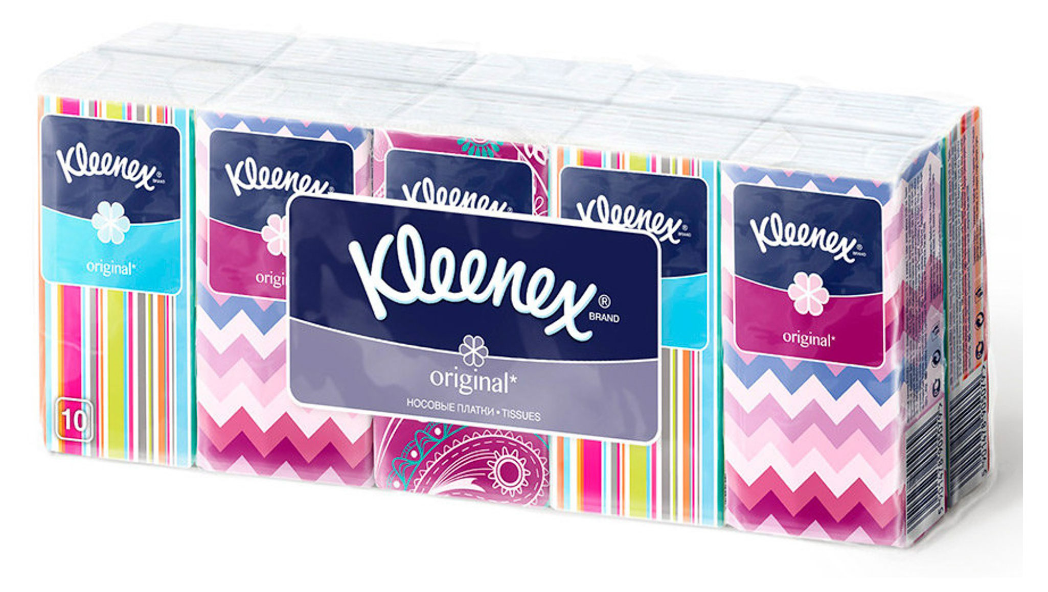 Платочки бумажные Kleenex Original, 10х10 шт