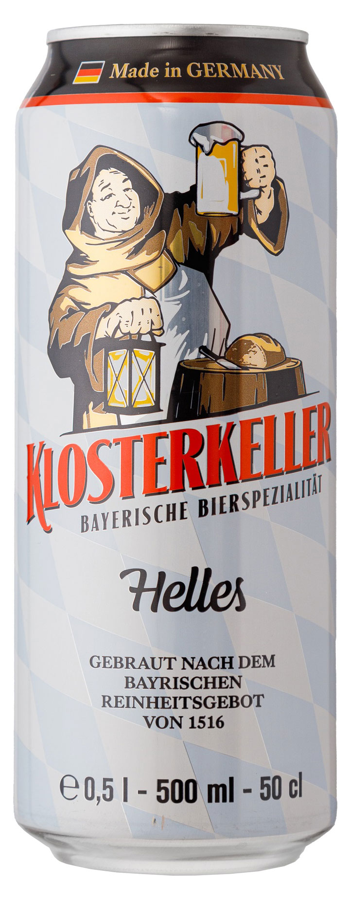 Пиво светлое Klosterkeller HeLLes 4,9%, 0,5 л