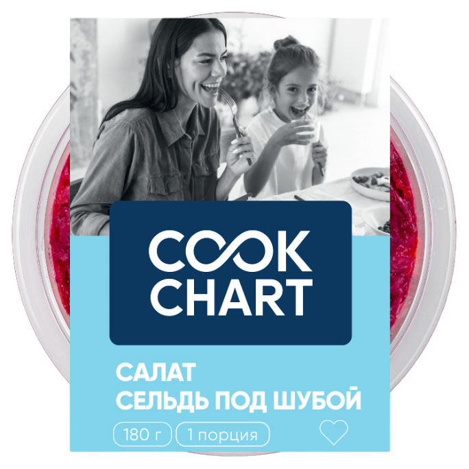 Cook Chart | Салат Cook Chart сельдь под шубой, 180 г