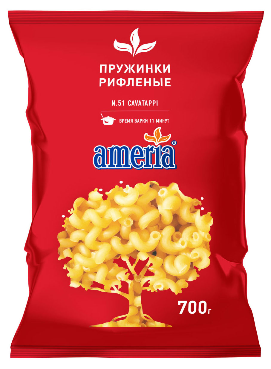 Макаронные изделия Ameria пружинки рифленые, 700 г