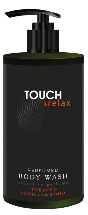 Touch& Relax | Гель для душа парфюмированный Touch& Relax Табак ваниль и древесные ноты, 450 мл