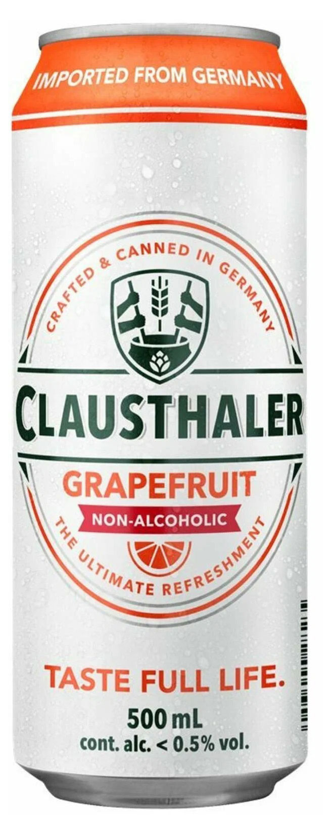 Пиво безалкогольное Clausthaler Grapefruit 0,49%, 500 мл