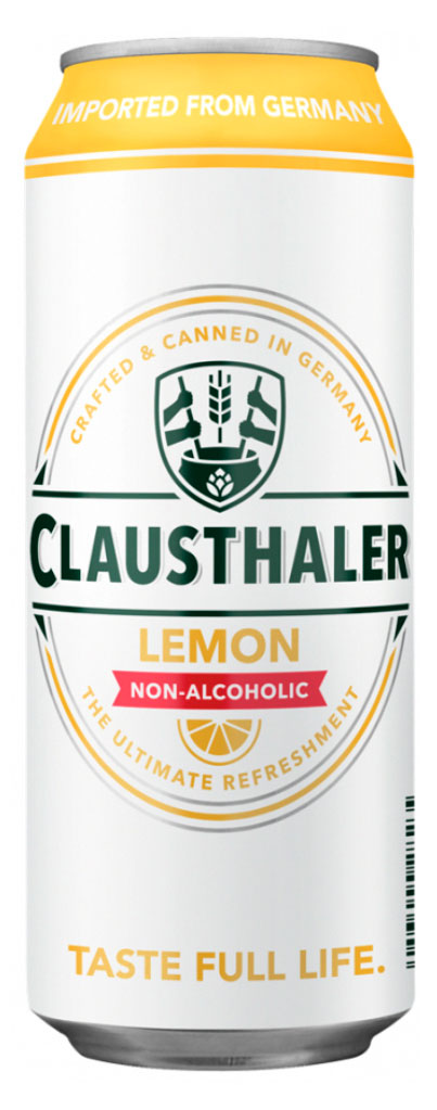 Пиво безалкогольное Clausthaler Lemon 0,49%, 500 мл