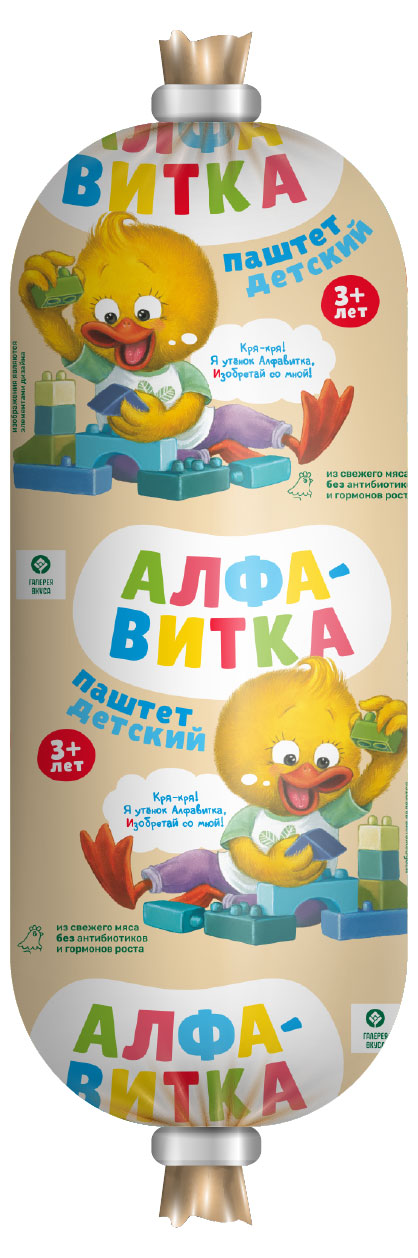 Алфавитка | Паштет «Алфавитка» для детей из нежного филе цыпленка, 90 г