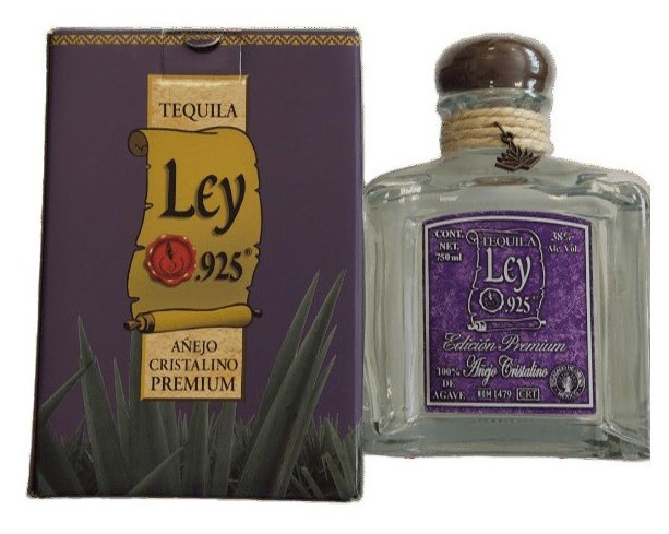 Текила Ley 925 Anejo Cristalino Premium Мексика, 0,75 л