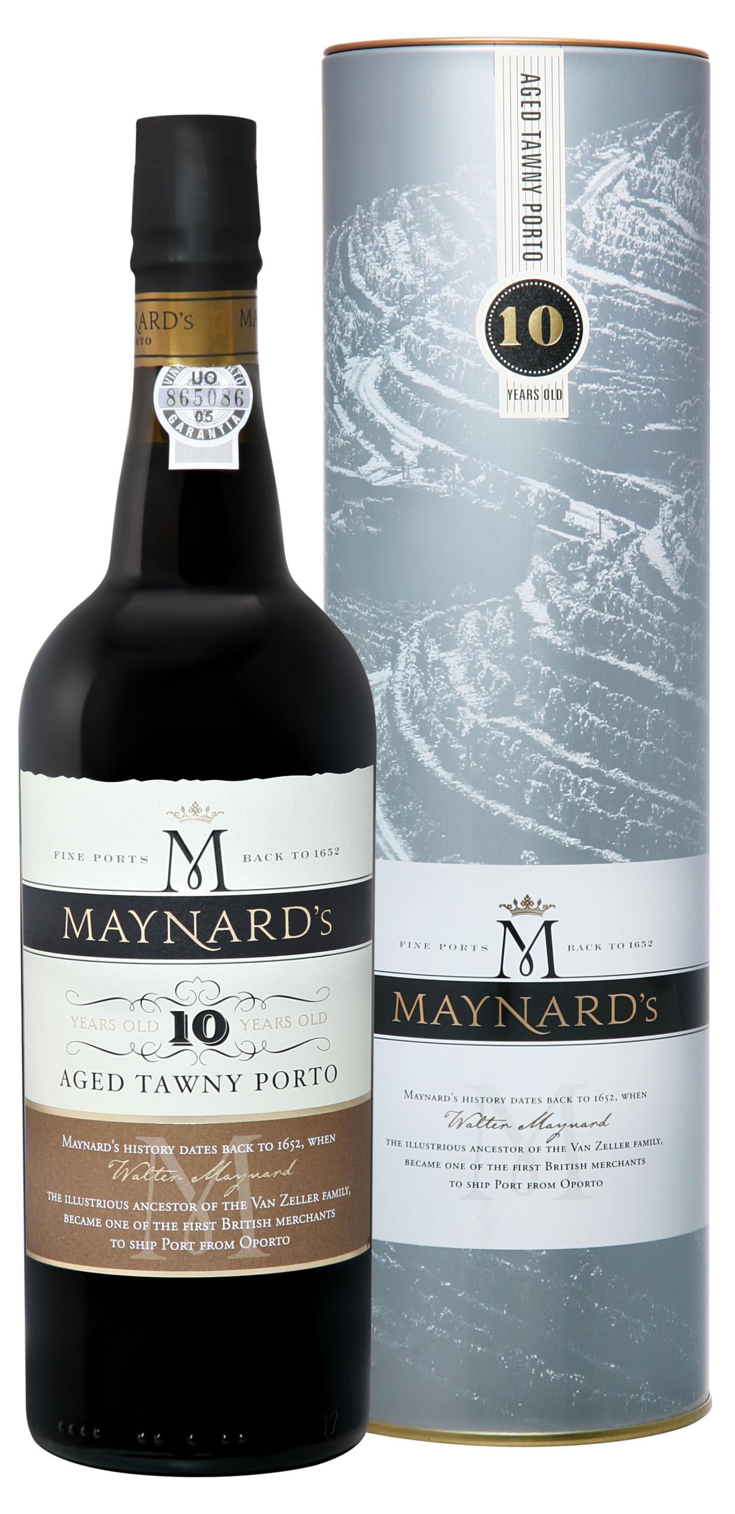 Портвейн Maynard's Tawny Porto 10 лет ликерное красное в подарочной упаковке Португалия, 0,75 л