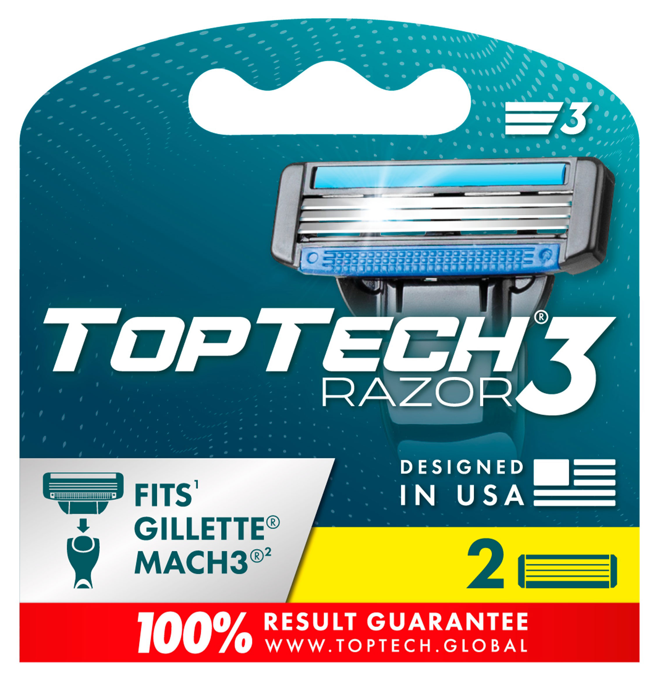 Сменные кассеты TopTech Razor 3, 2 шт