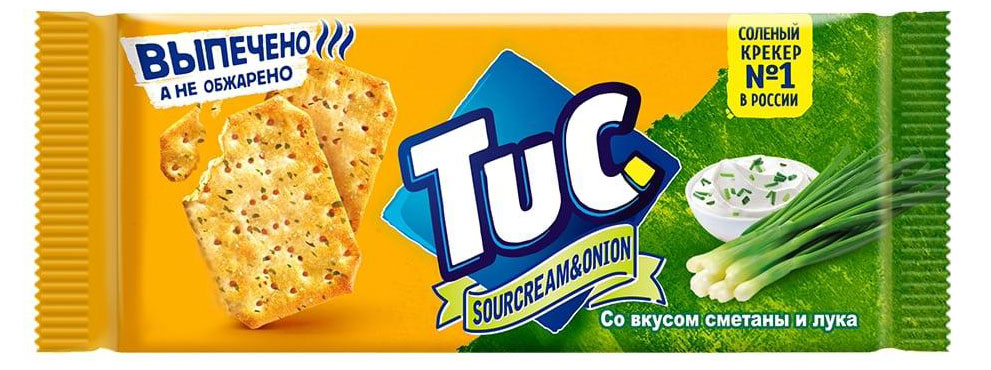 Крекеры Tuc со сметаной и луком, 100 г