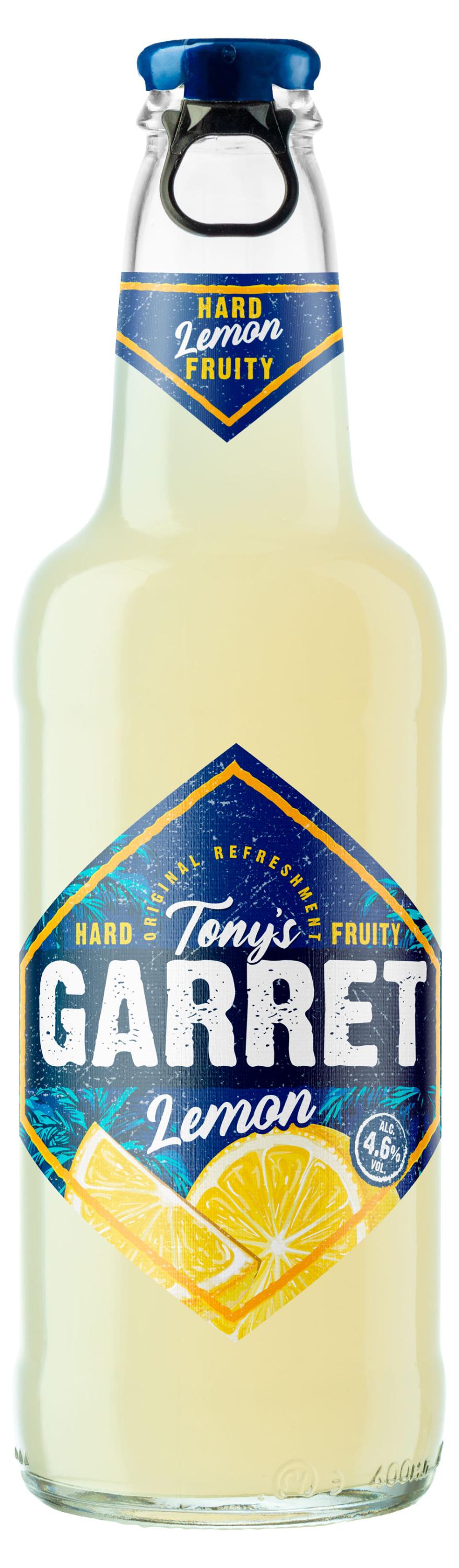 Пивной напиток Tony's Garret Hard Lemon, 400 мл