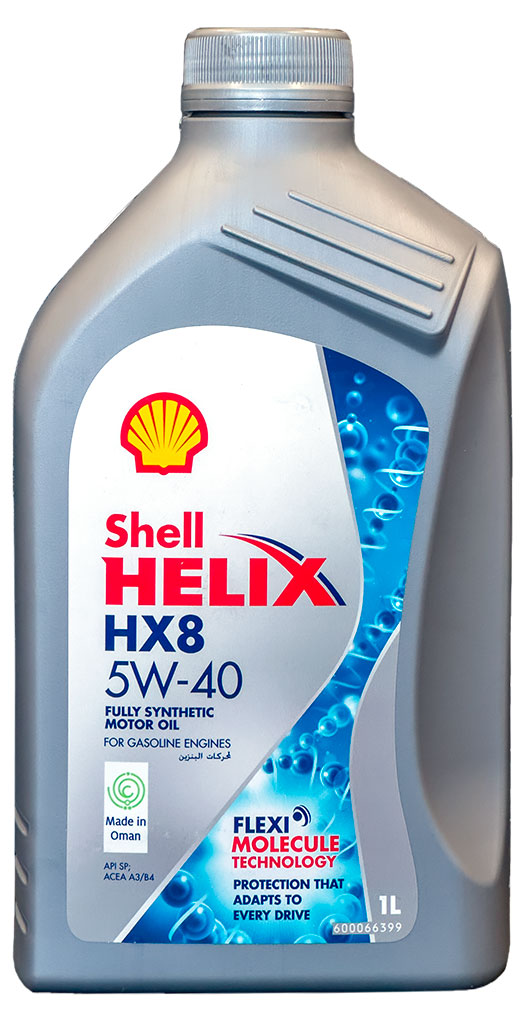 Масло моторное Shell Helix HX8 5W-40 синтетическое, 1 л