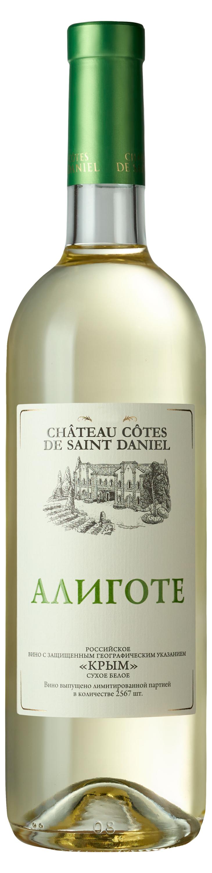 Вино Chateau Cotes de Saint Daniel Алиготе белое сухое Россия, 0,75 л