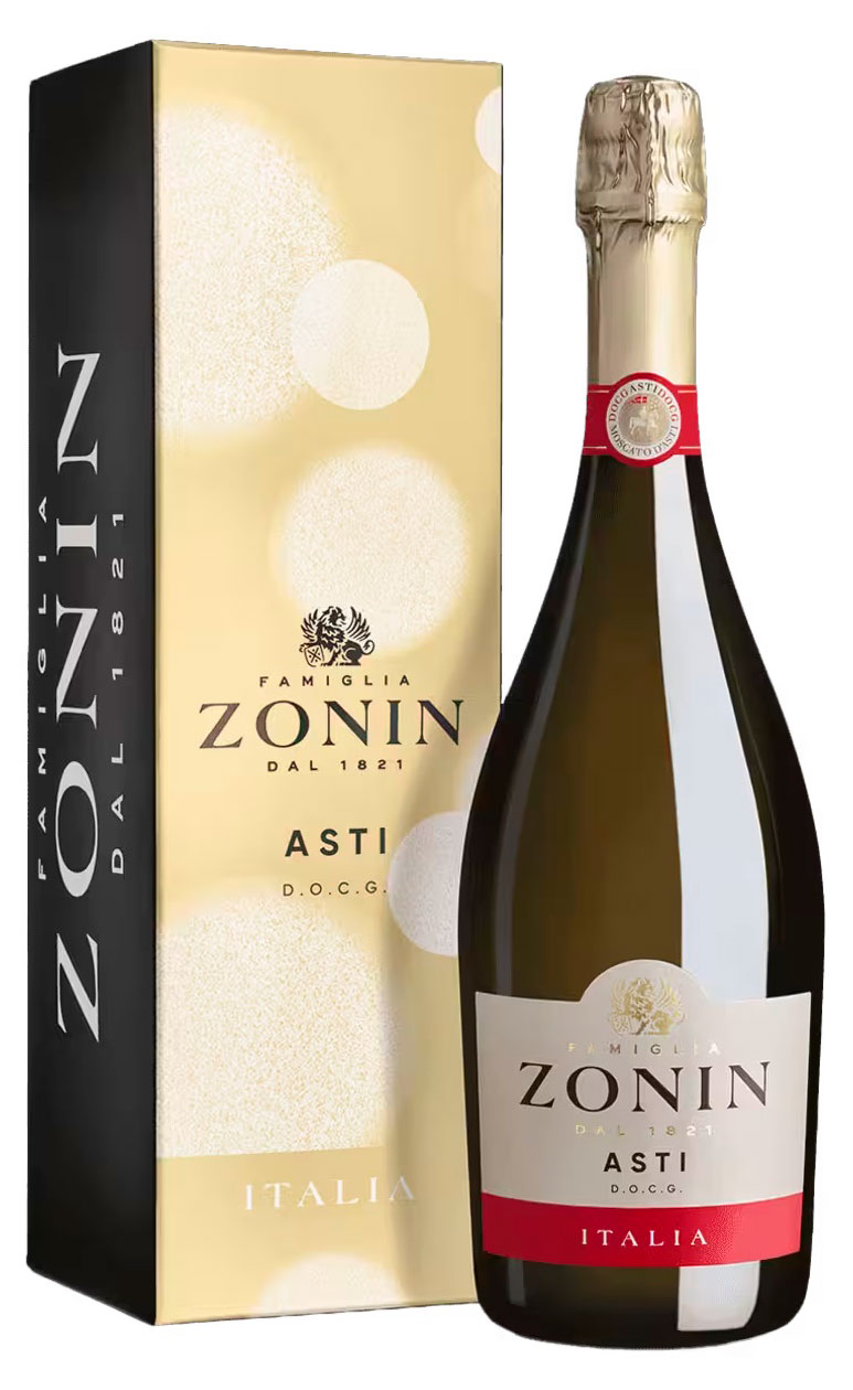 Игристое вино ZONIN Asti белое сладкое Италия, 0,75 л