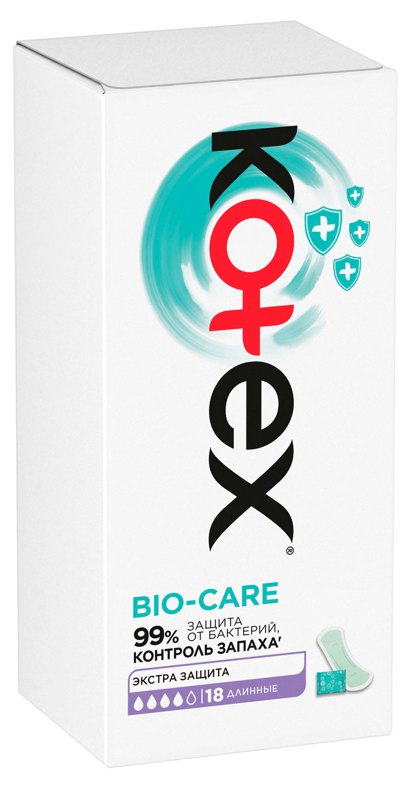 Прокладки ежедневные Kotex Bio-Care Длинные, 18 шт