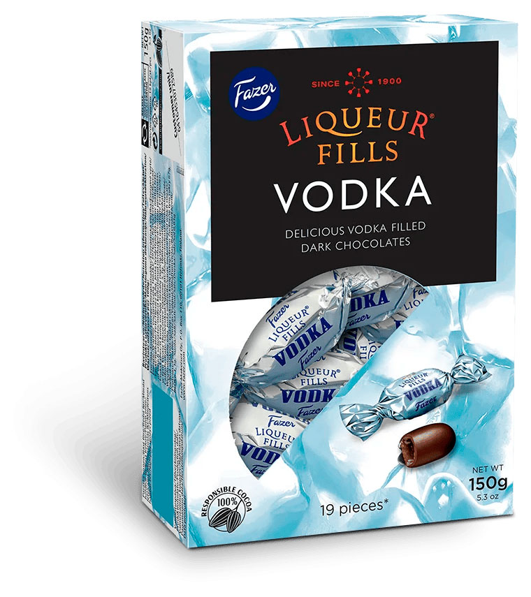 Конфеты шоколадные Fazer Vodka, 150 г